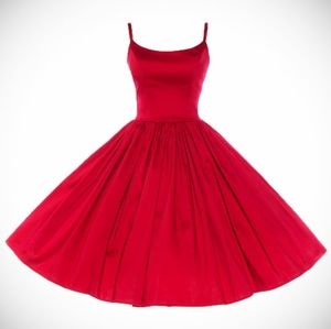 Pin up girl clothing Red Jenny dress L